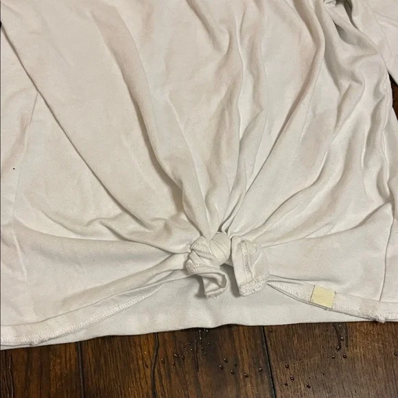 Abercrombie Kids Cream Long Sleeve Tee with Knot - Picture 6 of 6